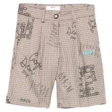 Шорты в ломаную клетку
