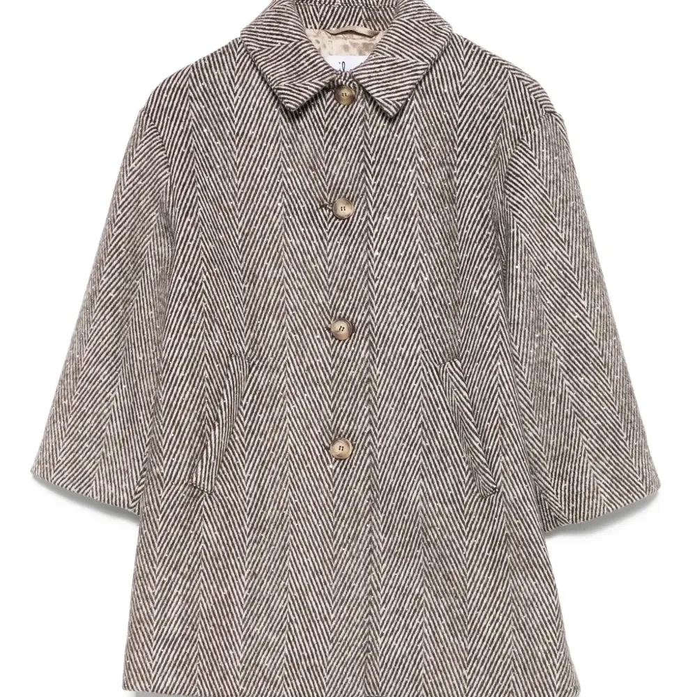 Пальто с узором в елочку Пальто с узором в елочку