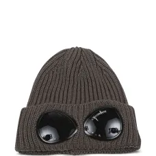 Шапка бини в рубчик с линзами