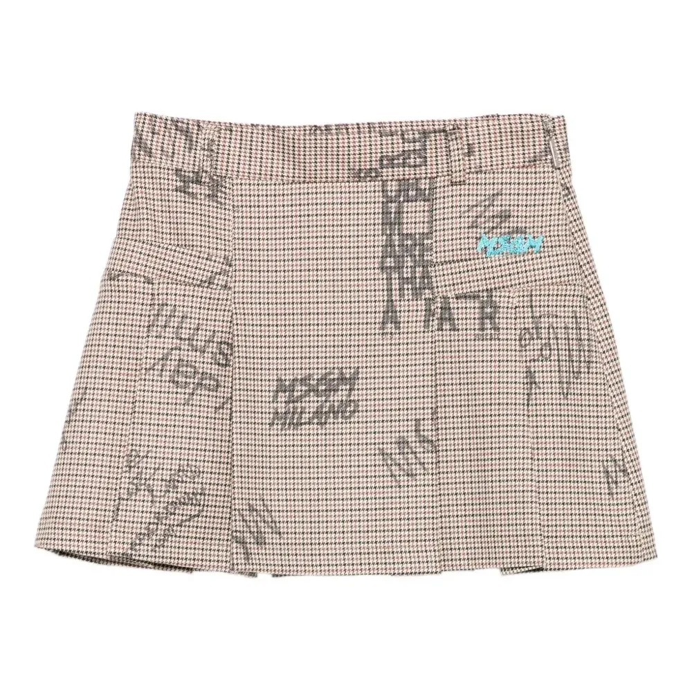 Плиссированная мини-юбка