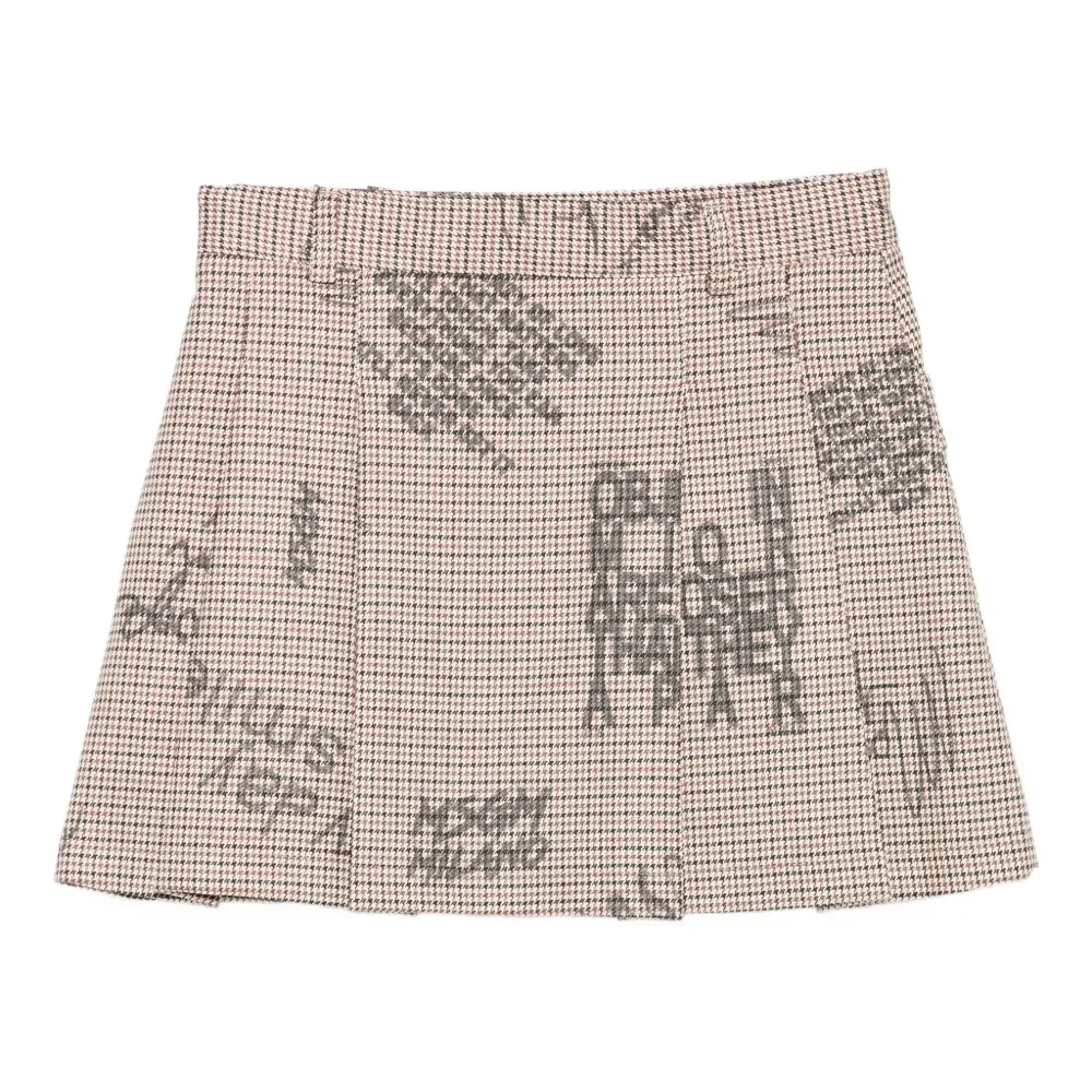 Плиссированная мини-юбка