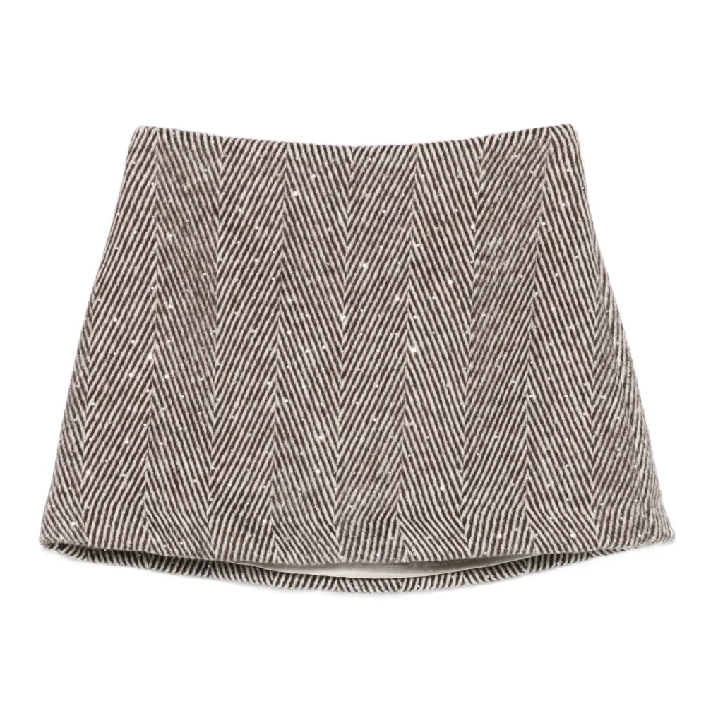 Юбка с узором в елочку