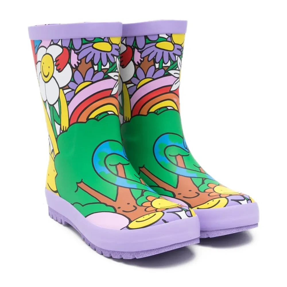 Резиновые сапоги с принтом