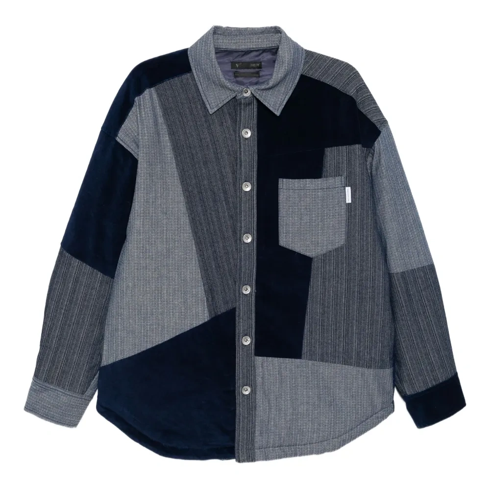 Джинсовая куртка в технике пэчворк