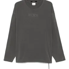 Футболка с длинными рукавами и вышитым логотипом Футболка с длинными рукавами и вышитым логотипом