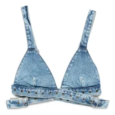 Джинсовый бюстгальтер-бралетт Chroma с пряжками