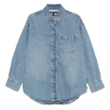 Джинсовая рубашка Oversized Ls Krystal Komet с длинными рукавами