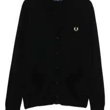 Кардиган с вышитым логотипом