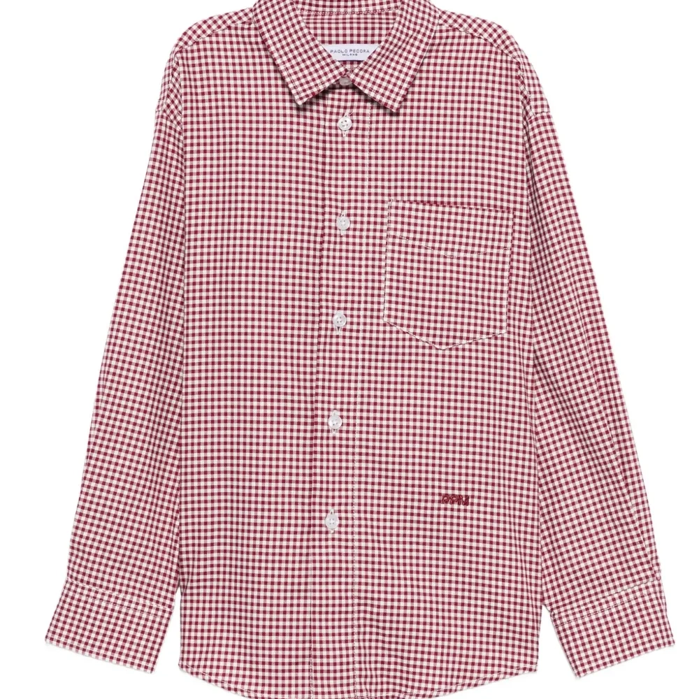 Рубашка в клетку гингем