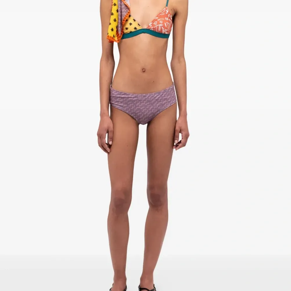 Двусторонние плавки бикини с принтом Двусторонние плавки бикини с принтом