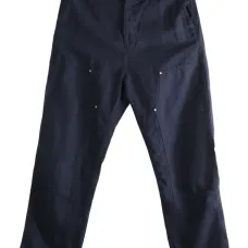 Double-pocket garment-dyed trousers