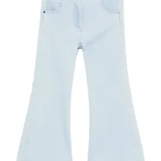 Расклешенные джинсы с вышивкой