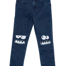 Джинсы с эффектом потертости