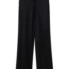 Шерстяные брюки широкого кроя