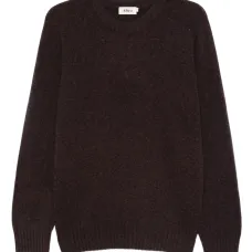 Шерстяной свитер с круглым вырезом