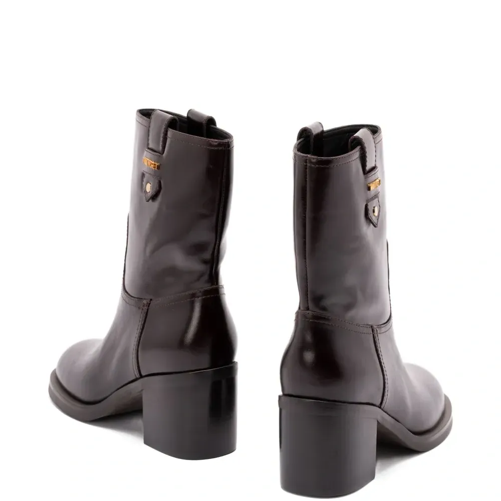 Ботильоны на блочном каблуке