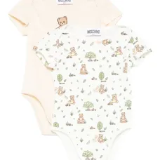 Комплект из двух боди с принтом