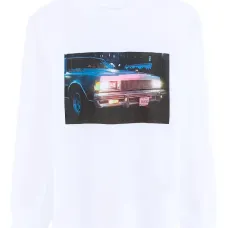 Футболка с длинными рукавами и принтом