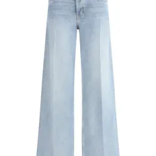 Широкие джинсы средней посадки