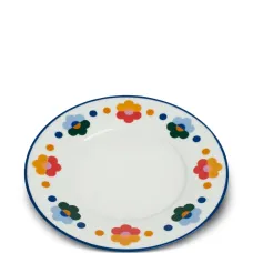 Набор из четырех тарелок с цветочным принтом Набор из четырех тарелок с цветочным принтом