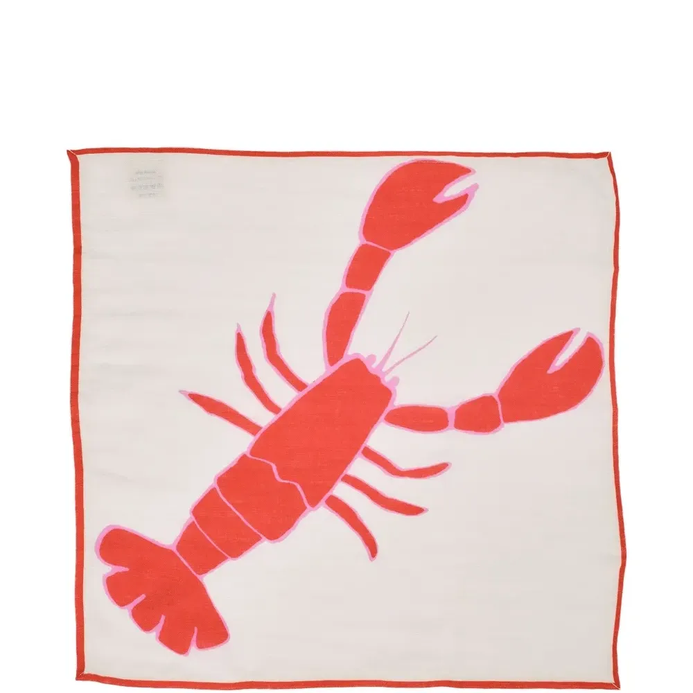 Набор Lobster из двух льняных салфеток