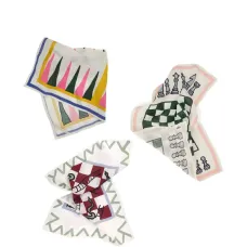 Набор из трех полотенец с принтом