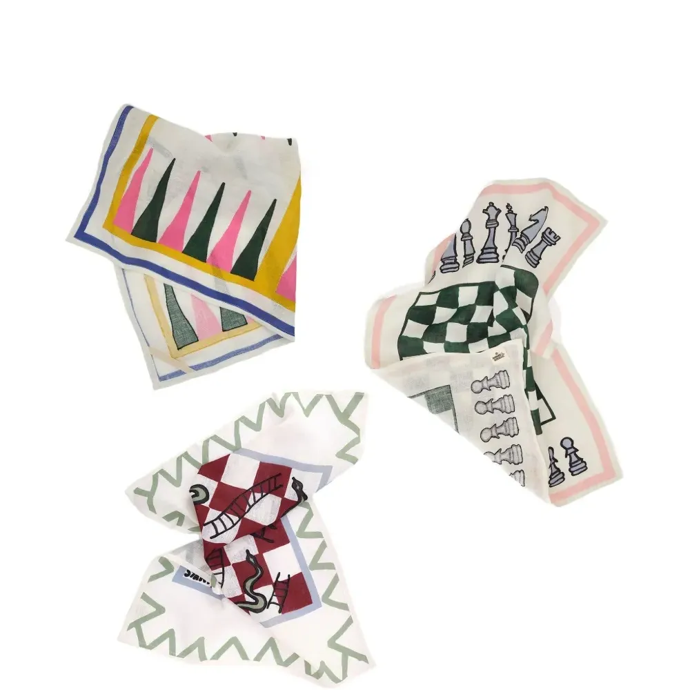 Набор из трех полотенец с принтом