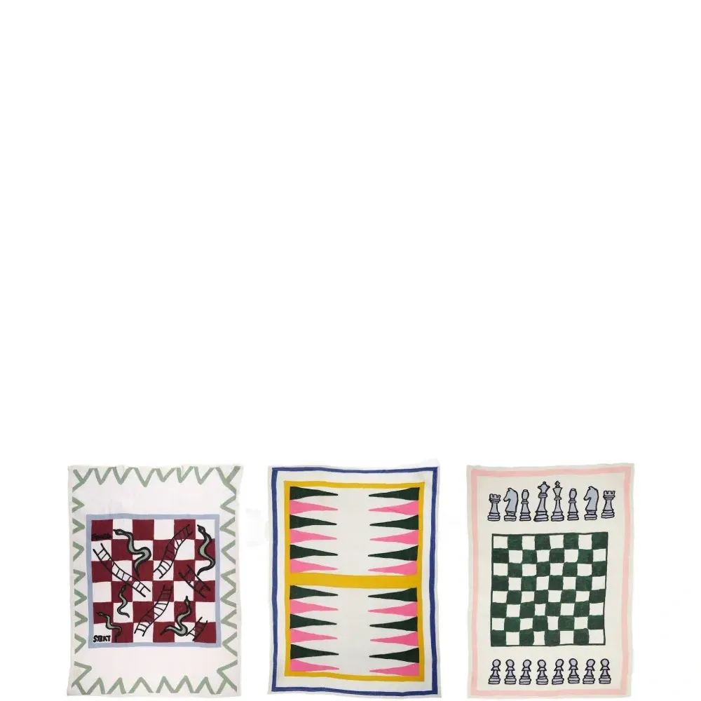 Набор из трех полотенец с принтом