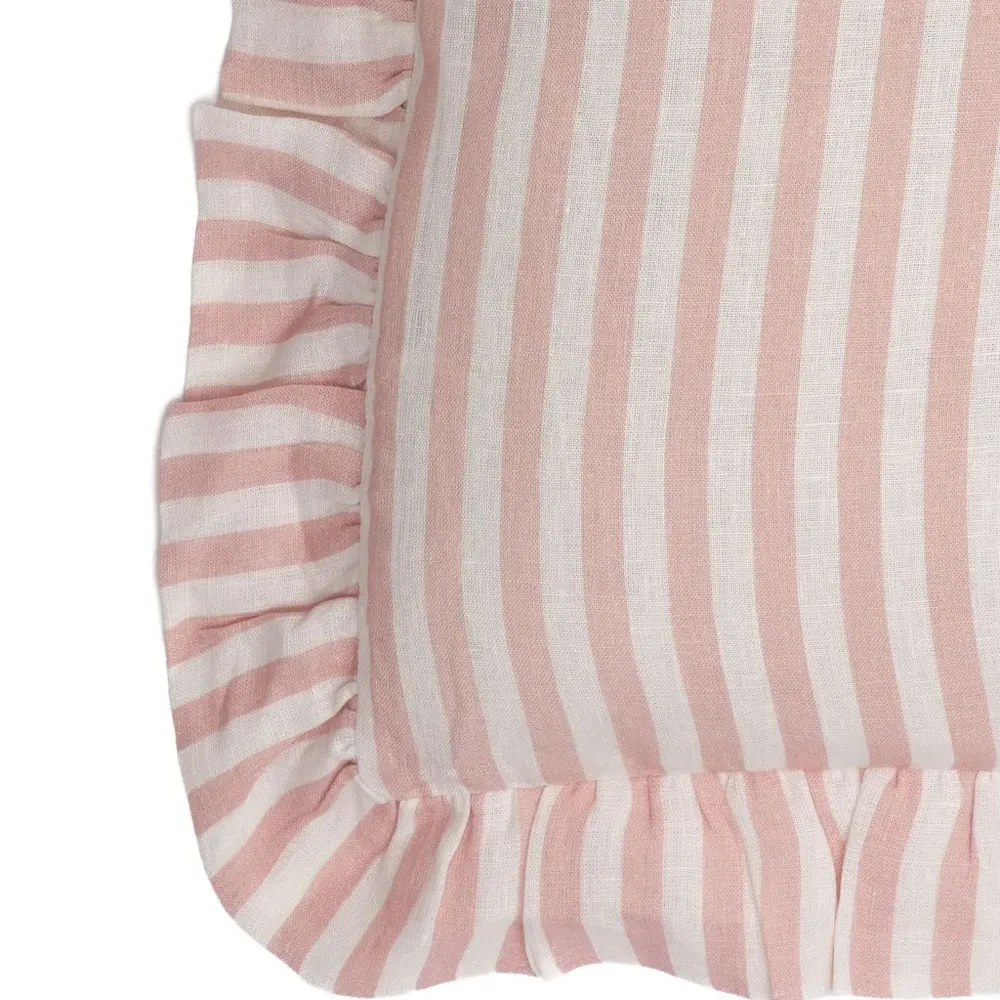 Наволочка в полоску с оборками (45x45 см) Наволочка в полоску с оборками (45x45 см)