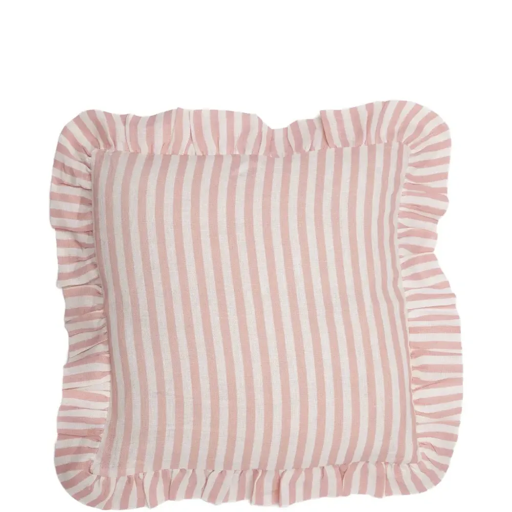 Наволочка в полоску с оборками (45x45 см) Наволочка в полоску с оборками (45x45 см)