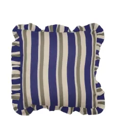 Наволочка в полоску с оборками