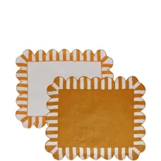 Полосатая салфетка с фестонами Полосатая салфетка с фестонами