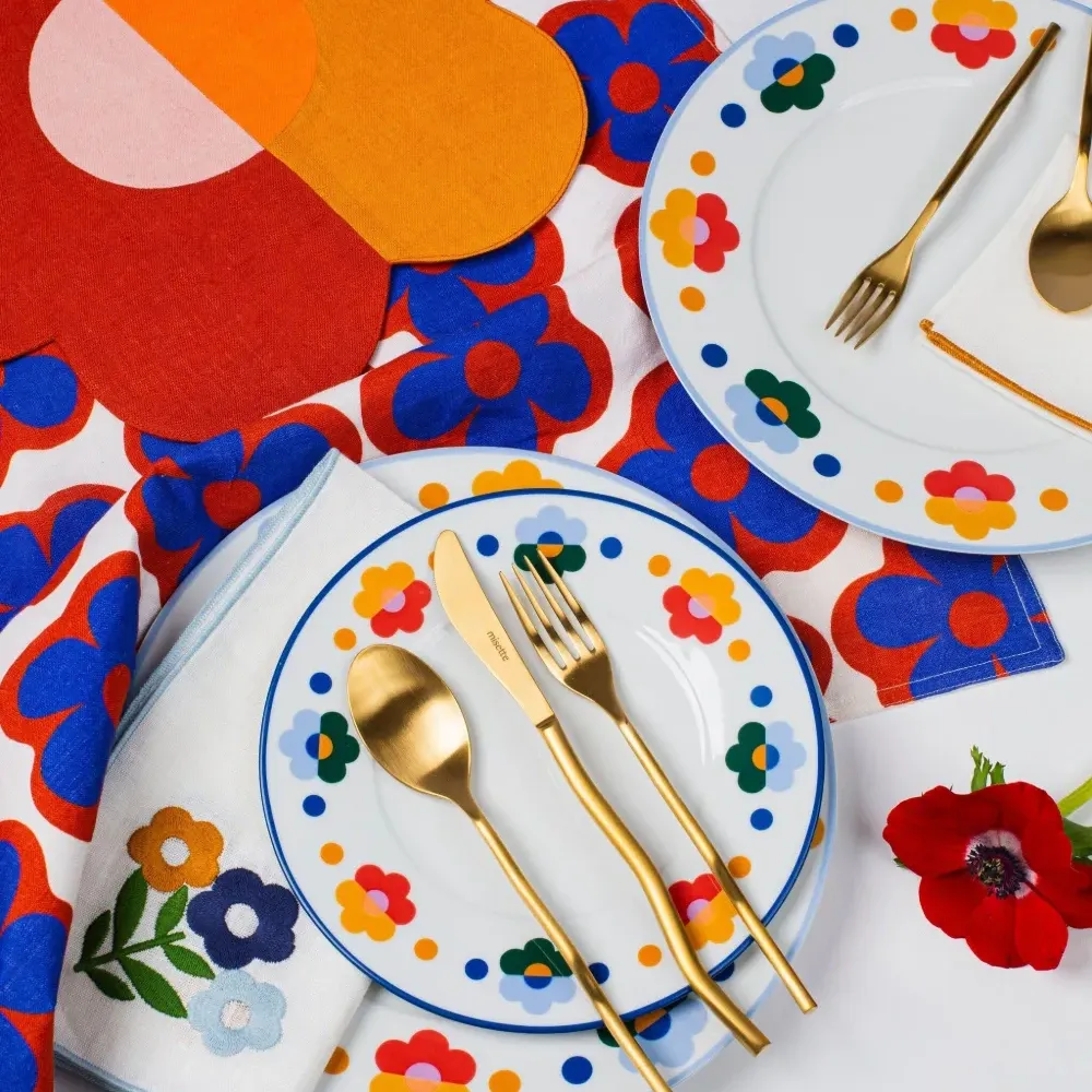 Набор из четырех льняных салфеток