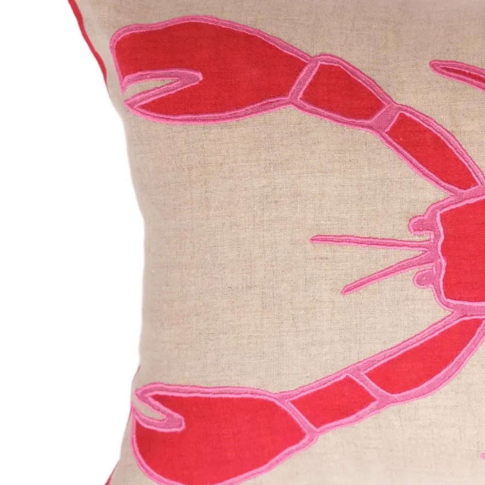 Льняная наволочка Lobster