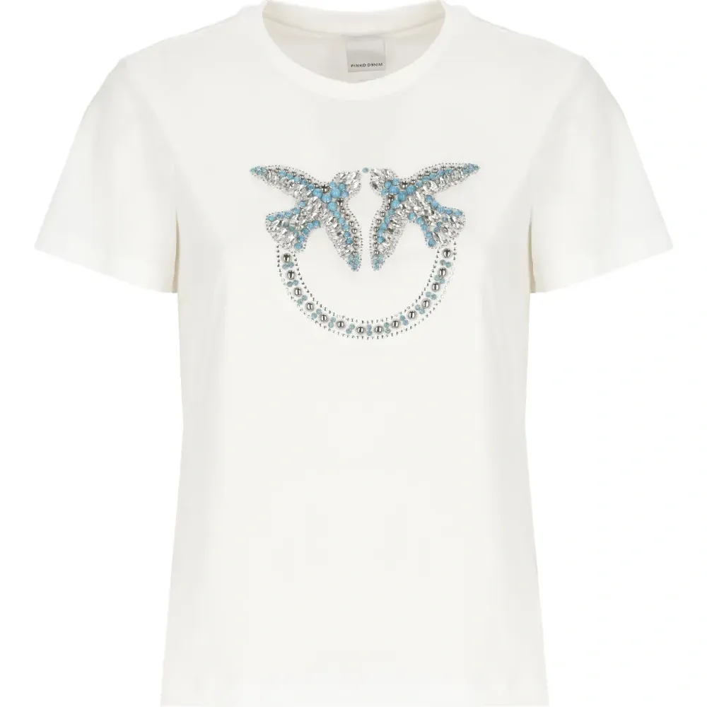 Футболка Love Birds с заклепками