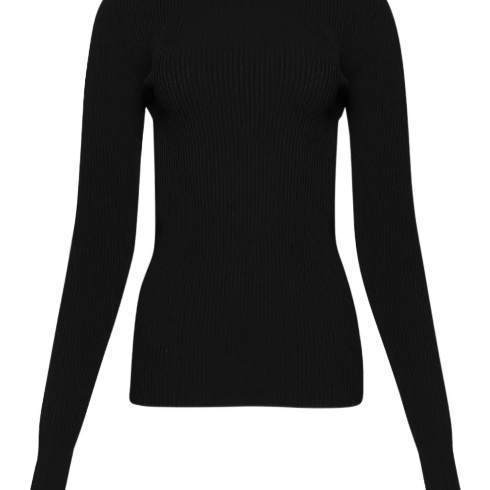 Топ в рубчик с открытой спиной