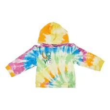 Худи с принтом тай-дай и вышивкой