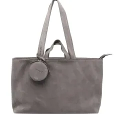 Сумка-тоут из замши на молнии