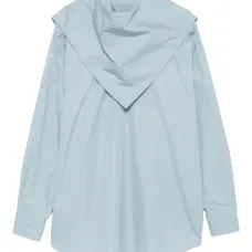 Рубашка с высоким воротником