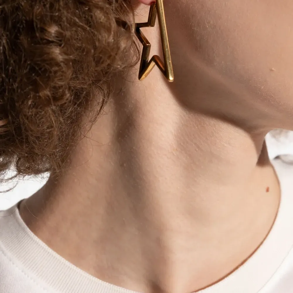 Серьги в форме звезд