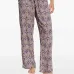 Брюки с кулиской и цветочным узором