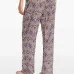 Брюки с кулиской и цветочным узором