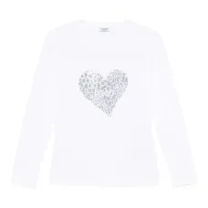 Декорированная футболка с длинными рукавами Декорированная футболка с длинными рукавами