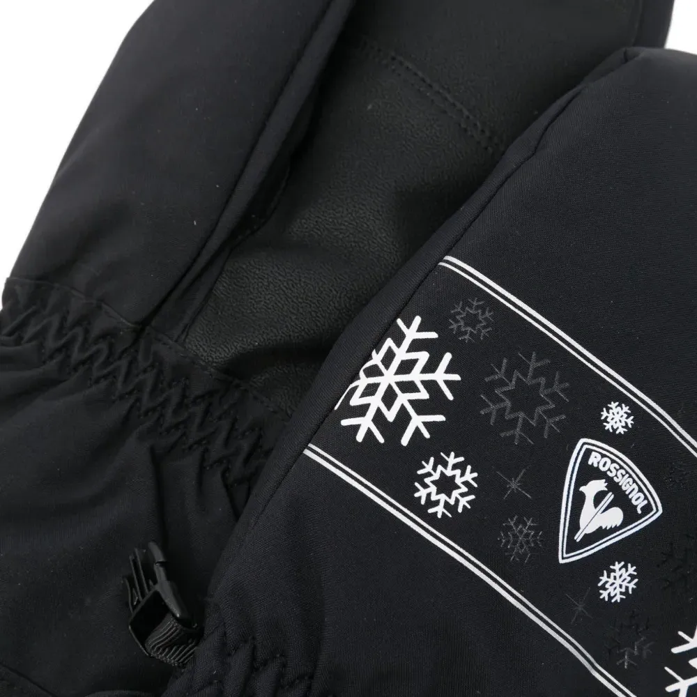 Лыжные варежки с узором