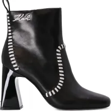 Ботильоны с контрастными полосками