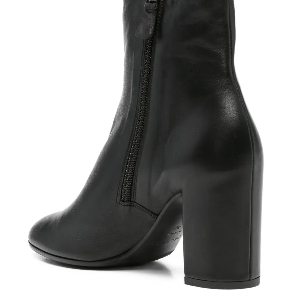 Ботильоны на блочном каблуке