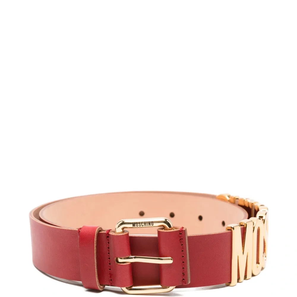 Кожаный ремень с логотипом