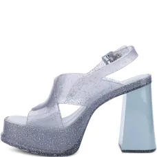 Туфли на платформе с блестками