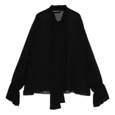 Блузка с рукавами колокол и завязками