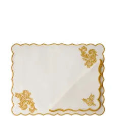 Льняная салфетка Botanica с вышивкой